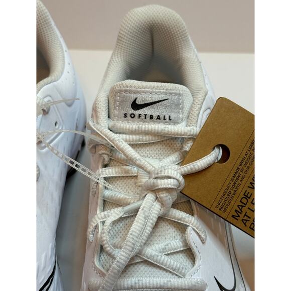 Nike Hyperdiamond 4 Keystone White Black Pure Platinum Women's sz: 8.5 NEW - Picture 6 of 9